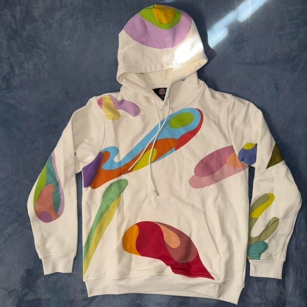 Ian‎ Woods x Puzzle Studio white hoodie men Size S
